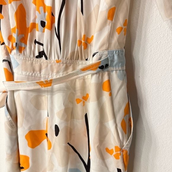 Diane von Furstenberg, Print 100% Silk Romper Shorts - Picture 7 of 11